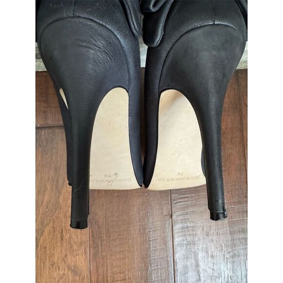 Enzo Angiolini Martini Women's Black Stiletto Heels with Bow Size 7 - Picture 4 of 10